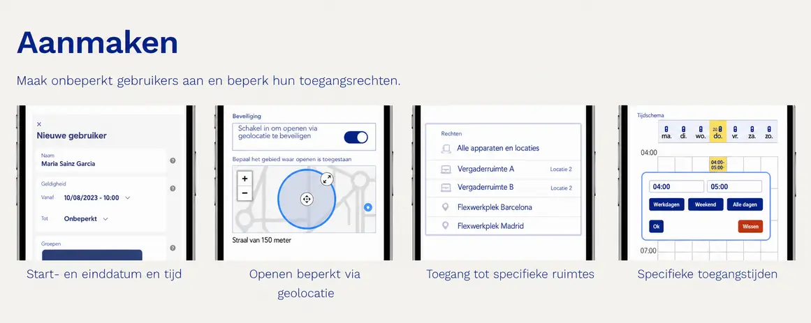 Akiles-instelling voor de begin- en einddatum van toegangsrechten